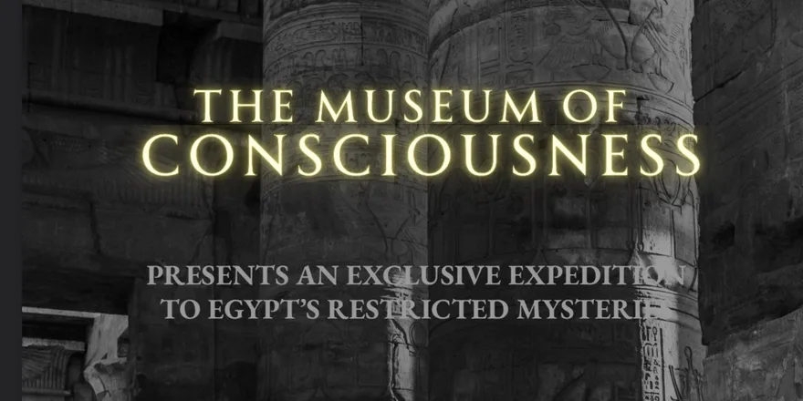 Cover of the Museum of Consciousness Egypt expedition brochure
